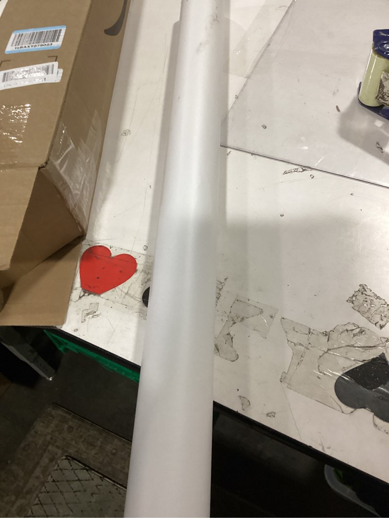 Condition photo showing As Is for veelike wide size 32''x354'' matte marble countertop contact paper waterproof white peel and stick removable granite marble countertop wallpaper for kitchen bathroom table desk walls 32" x 354"