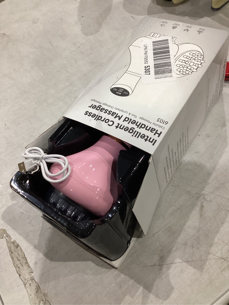 Condition photo showing New/Like New for Lymphatic Drainage Massager, Anti Cellulite Massage Tool For Thigh & Belly Stretch Marks & Cellulite Reduction, Handheld Massage tools for Sciatica Nerve, Legs, Arms, Hip, Muscle, Low Back Pain Relief Pink
