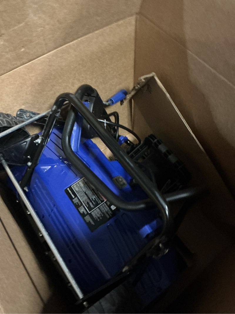 Condition photo showing Good Condition for westinghouse wsnow18d corded snow blower 18-inches wide, dual led lights, electric snow blower with 25ft throwing distance, plows 720lbs/min, adjustable chute 18 inch - steel auger