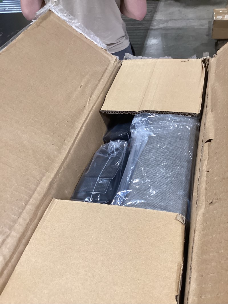 Condition photo showing New/Like New for abheng chenille cover steel frame ottoman with 48l storage,17.7" x 17.7" x 17.7" square linen storage ottoman stool cube with legs,for dorm livingroom gray uasnd641g 17.7"d x 17.7"w x 17.7"h chenille-gray