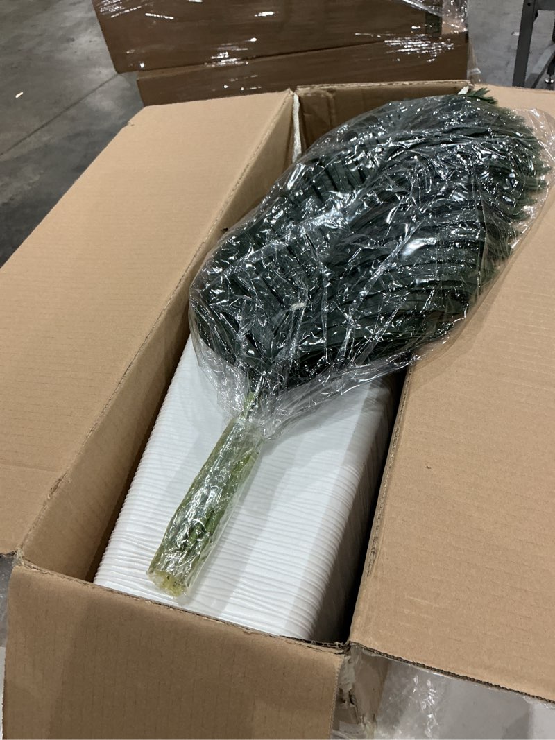 Condition photo showing Good Condition for 5ft artificial palm tree indoor plant?triple faux tropical areca floor plant in pot?artificial plants with lifelike leaves for home office decor white 5ft