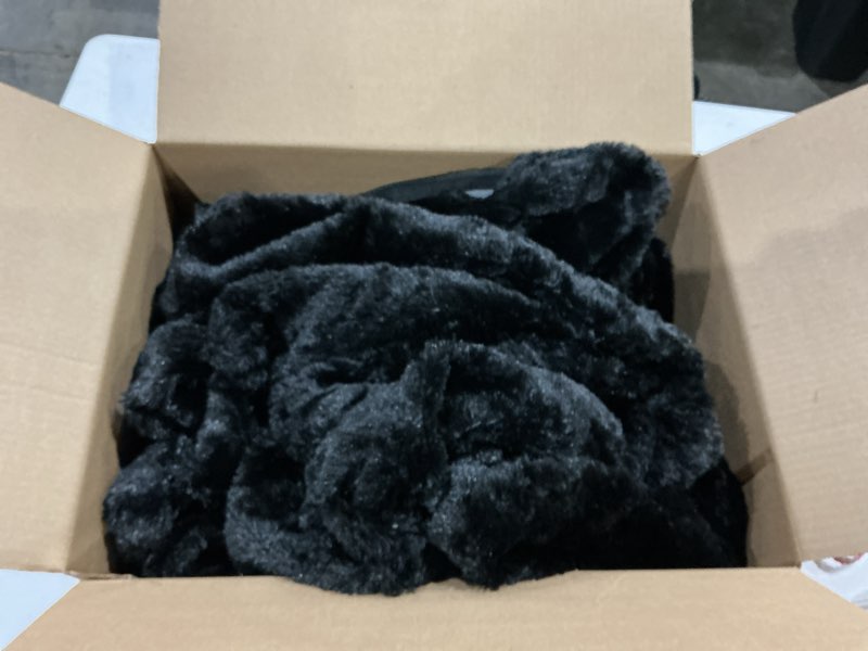 Condition photo showing Good Condition for big bean bag chairs for adults?bean bag chair with filler?memory foam chair?removable and washable flannel cover, giant bean bag, suitable for living room, bedroom and reading (black, 6ft) black 6ft