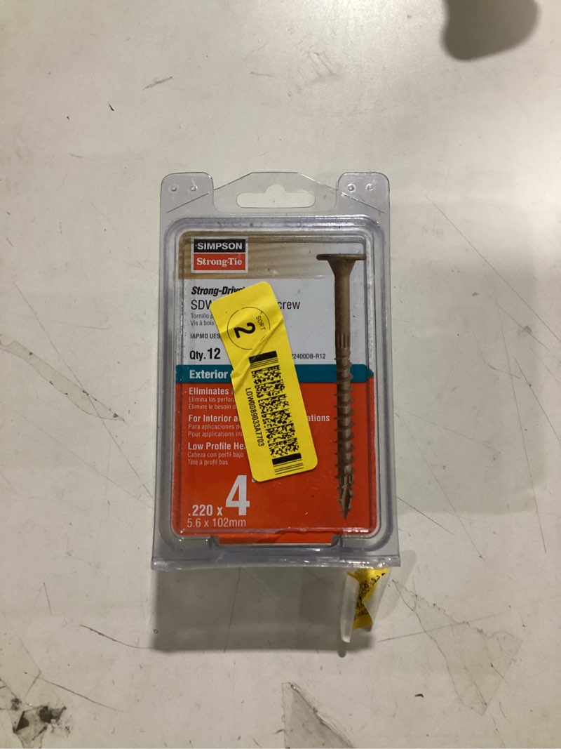 Simpson Strong-Tie Strong-Drive SDWS Timber #12 x 4-in Double-barrier Exterior Construction