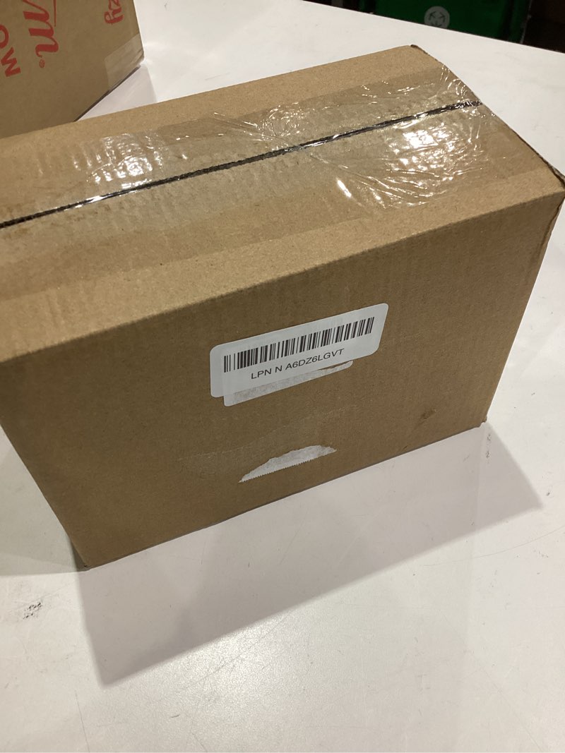 Condition photo showing Good Condition for Butter Dish with Lid, 6.5" Large Butter Container for Countertop, Ceramic White Butter Keeper Container with Knife, Bamboo Cover and High-Quality Silicone Sealing for Home Decor White Large