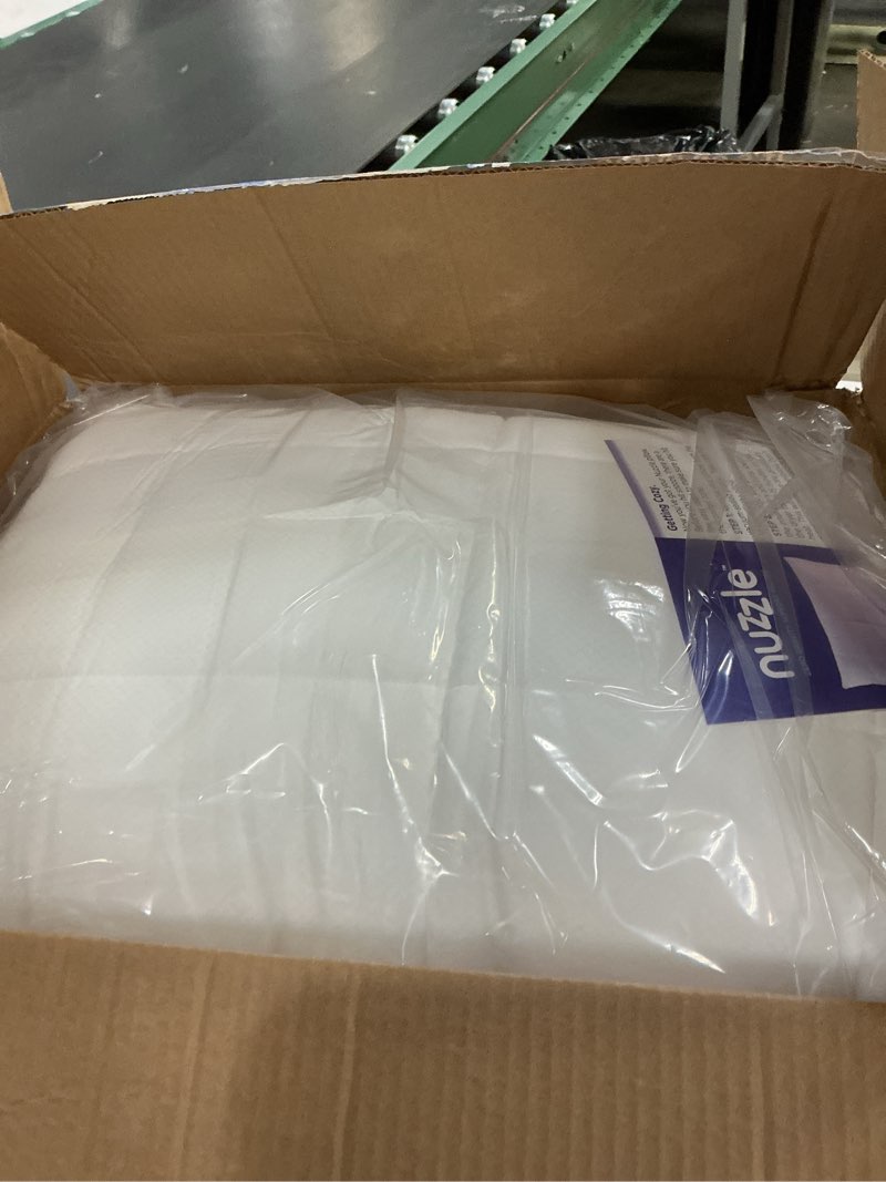 Condition photo showing Good Condition for nuzzle adjustable firm pillow , luxury standard size bed pillow hotel collection - best adjust height soft cooling pillow for back, stomach or side sleepers - home gifts standard size (set of 1) white