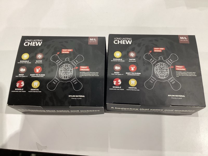 Condition photo showing New/Like New for Heavy-Duty Nylon Chew Bones for Aggressive Chewers – Durable Teething Toys for Medium-Large Breeds, Interactive Dental Health & Boredom Buster