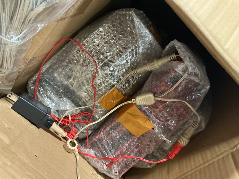 Condition photo showing Good Condition for Lighted Christmas Decorations Reindeer & Sleigh 2 Pcs, HOYECHI Light up Christmas Decor Deer Set for Indoor Home Outdoor Front Yard Porch with LED Lights, Plug, Ground Stakes - White White - 2 Piece