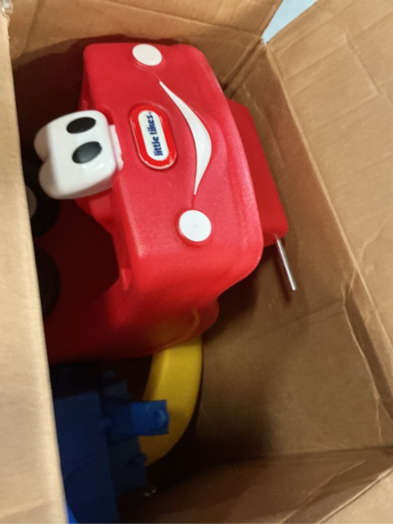 Condition photo showing As Is for little tikes cozy shopping cart red/yellow