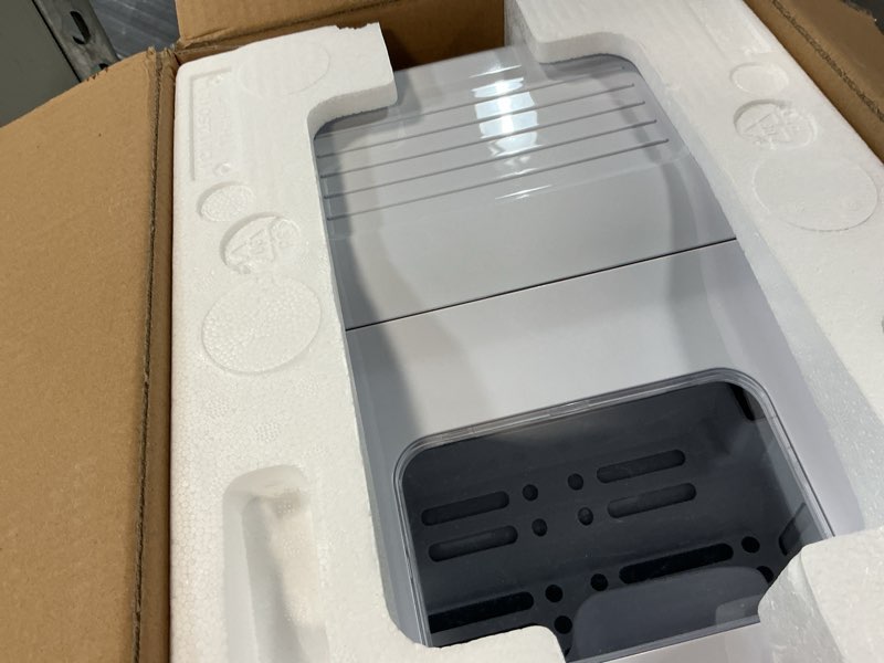 Condition photo showing Good Condition for igloo portable ice maker with scoop - countertop ice maker with led control panel & 1.5 qt water tank - ice maker produces 26 lbs. of ice in 24 hours with 9 large or small cubes in 7 minutes- white white 26 lb pro