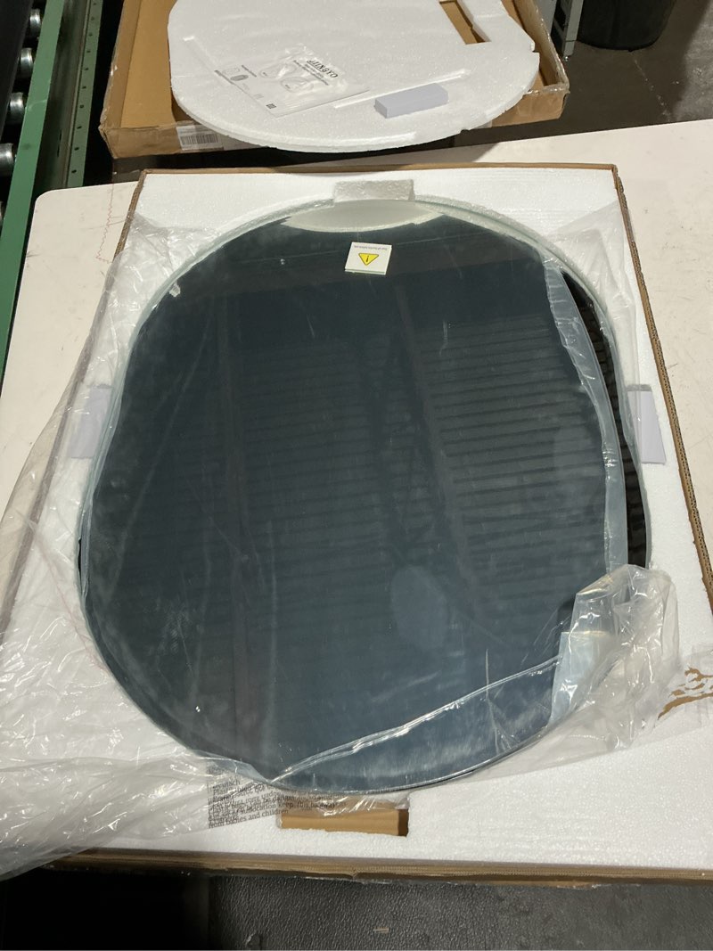 JIINGYO Frameless Oval Mirror, 22"x30" Beveled Oval Bathroom Vanity Mirrors for Wall, Wall Mounted M