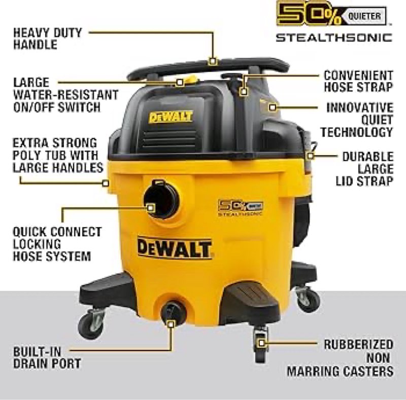 dewalt  portable wet/dry vacuum