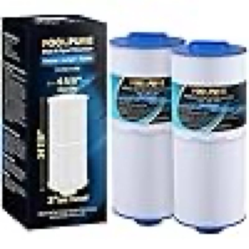 POOLPURE Spa Filter PLF6CH-960 Replaces PJW60TL-F2S, Hot Tub Filters J-300, J400, Unicel 6CH-960, Filbur FC-2800, 6540-476, 6540-383, Enclosed Handle Hot Tub Filter (Non-Sparking)