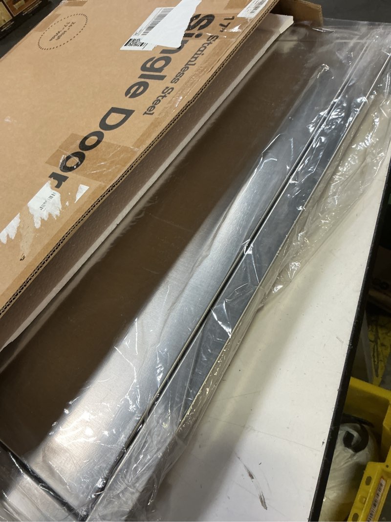 Condition photo showing Good Condition for jie jin 17" w x 24" h outdoor kitchen doors single door thickened 304 brushed stainless steel bbq access door bbq island doors outdoor kitchen accessories door for outdoor kitchen bbq island