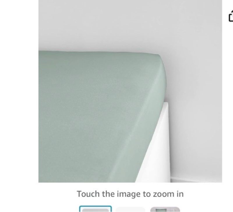 Home & Kitchen›Furniture & Decoration›Home Textiles›Bedding›Sheets & Pillowcases›Fitted Sheets €8.32 FREE Returns  €12.19 delivery Friday, 31 October. Order within 23 hrs 22 mins. Details Or fastest delivery Wednesday, 22 October. Details Deliver to United States In stock Quantity: Quantity:1   Add to Basket   Buy Now Dispatches from Amazon Sold by Amazon Returns 30-day returns & legal warranties Payment Secure transaction  Add gift options Add to List  TODAY Essential Celadon Single Jersey Fitted Sheet 90 x 190 cm 100% Cotton Plain Touch the image to zoom in          TODAY Essential Celadon Single Jersey Fitted Sheet 90 x 190 cm 100% Cotton Plain