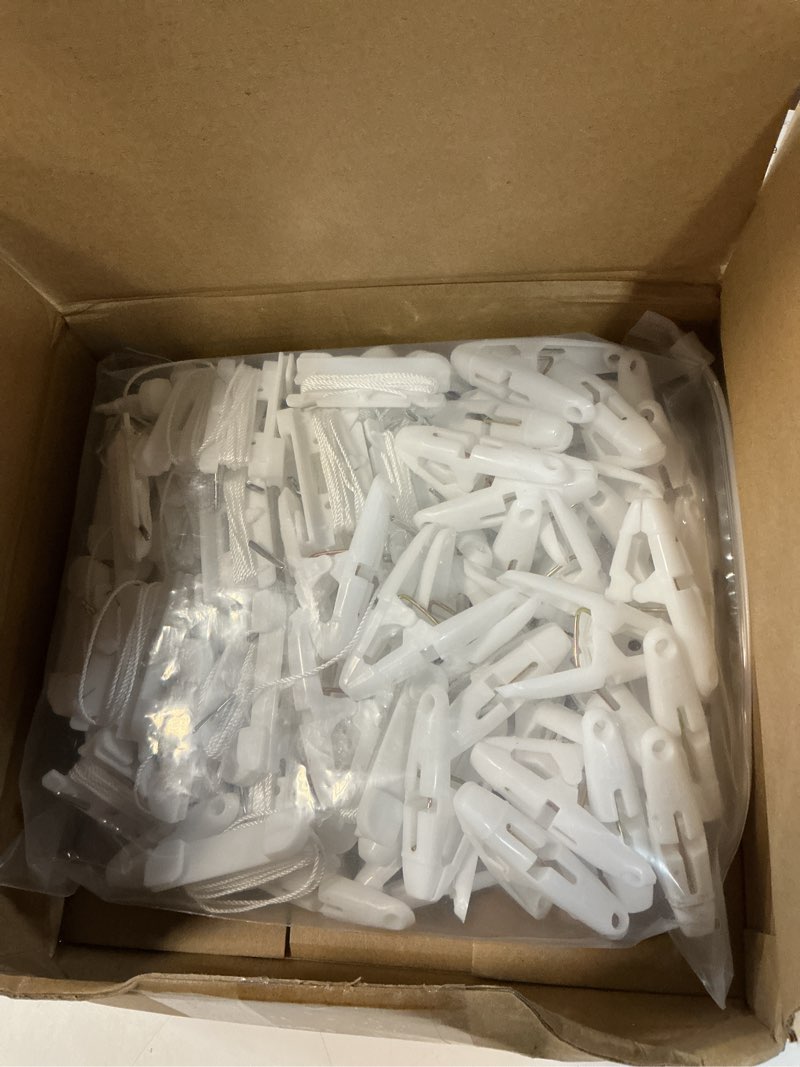 Condition photo showing New/Like New for 50 pairs drop ceiling clips for classroom ceiling hanging hooks white hangers clips for hanging drop grid decorations