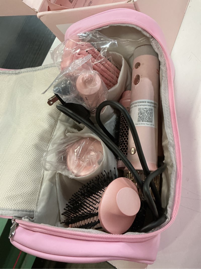 Condition photo showing Good Condition for StyleVibe 6-in-1 Air Styler, Hair Dryer & Blow Dryer Brush with Travel Case - Auto Wrap Curls (L/R), Fast Drying, Thermal Round Brush for Smooth Blowouts & Frizz-Free Volume, No Heat Damage