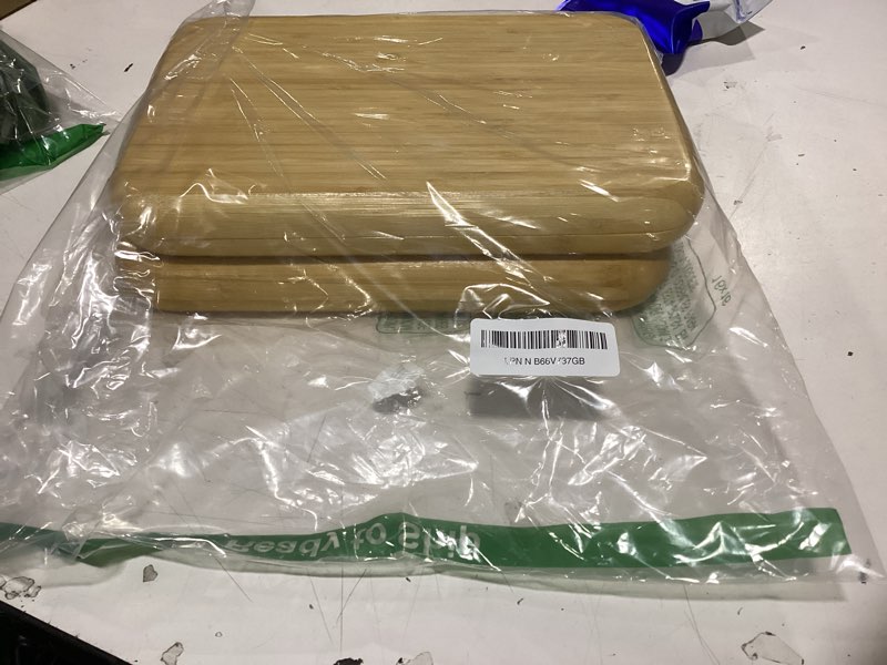 Condition photo showing Good Condition for pingeui 4 pack bamboo vanity tray, bamboo wooden serving tray counter tray, bamboo rectangular platter bamboo dresser vanity tray for jewelry, tea, soap, coffee, food, 11.4 x 7.8 x 0.8 inch