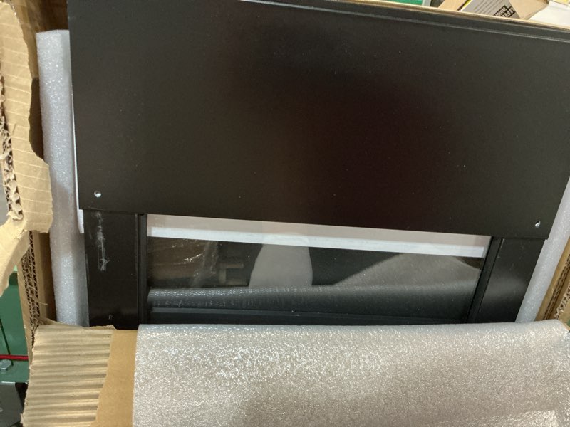 Condition photo showing Good Condition for dog door for sliding glass door, magnetic plastic flap sliding door pet insert with lock, adjustable height 74.2”-80.7”, no-cut installation for patio dog access(black l) black large