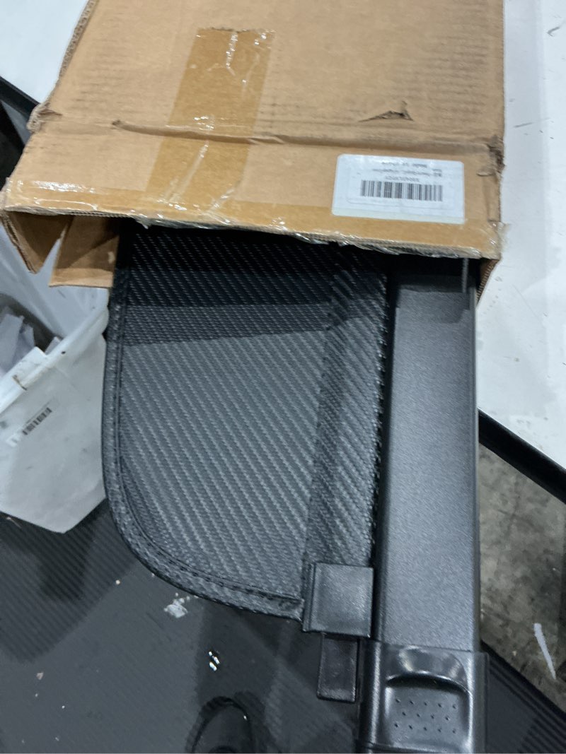 Condition photo showing Good Condition for powerty retractable cargo cover for 2023-2026 mercedes benz glc class glc 300 350e 43 63(not glc coupe), carbon fiber texture trunk cover privacy screen rear security shade for glc accessories
