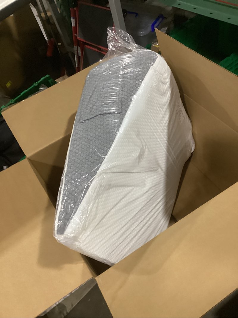 Condition photo showing New/Like New for Yojoker Wedge Pillow for Sleeping - 12 Inch Bed Wedge for Headboard Triangle Pillow, Memory Foam Wedges for Acid Reflux, GERD, Snoring, Post Surgery Back Pain Relief, Leg Elevation, Washable Cover 24*24*12 inch