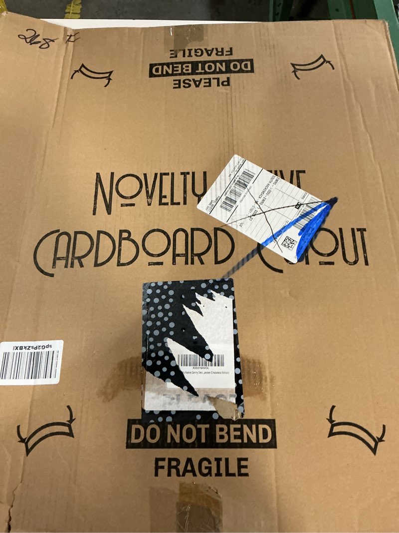 Condition photo showing New/Like New for novelty native danny devito life size standup cardboard cutout standee (creaseless edition)