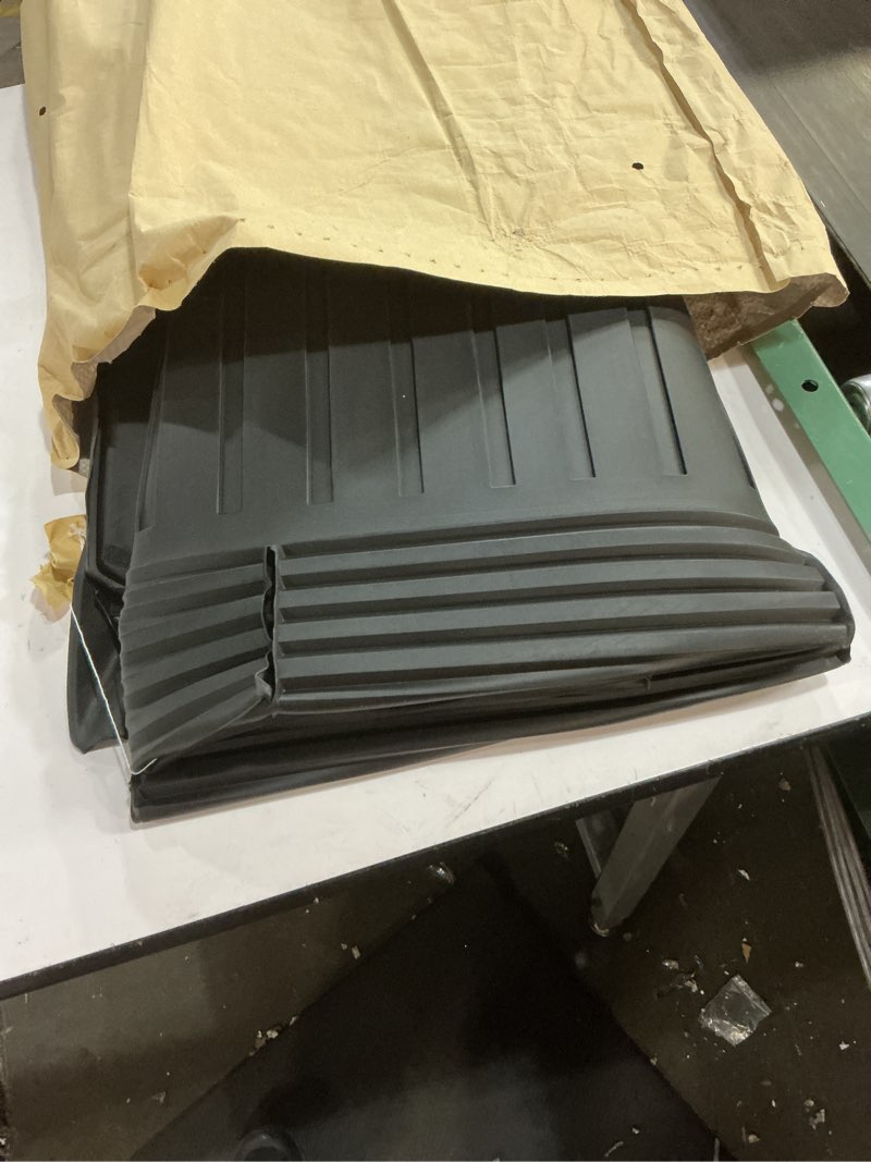 Condition photo showing Good Condition for KUST Custom Fit Trunk Mat for 2020-2024 2025 Tesla Model Y Accessories 5 Seater (Not for 7 Seat or Juniper) Cargo Mat Liner Back Seat Protector All Weather Protection Black Model Y 2020-2025 ? Trunk + Backrest Mat