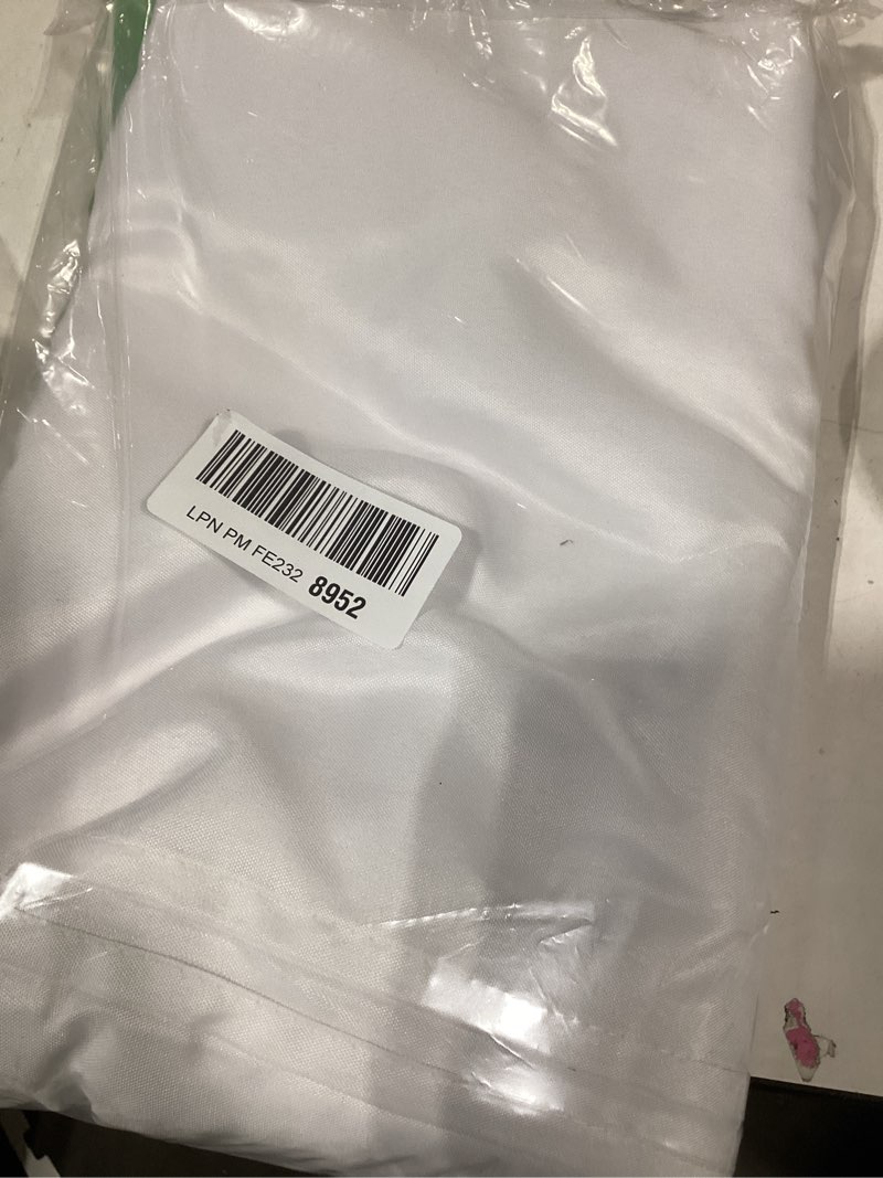 Condition photo showing Good Condition for sancua 2 Pack White Tablecloth 60 x 102 Inch, Rectangle 6 Feet Table Cloth - Stain and Wrinkle Resistant Washable Polyester Table Cover for Dining Tables, Buffet Parties and Camping White 2 Pack 60x102 Inch Tablecloth