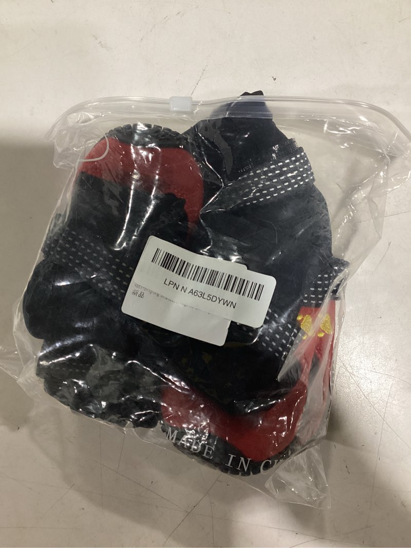 Condition photo showing Good Condition for Dog Shoes for Hot Pavement Anti-Slip Dog Boots & Paw Protectors for Summer Rainy Day Dog Snow Boots Waterproof Dog Shoes for Small Medium Large Dogs with Reflective Straps for Hiking 4Pcs Red Size 7: 2.75''x2.55''(L*W)