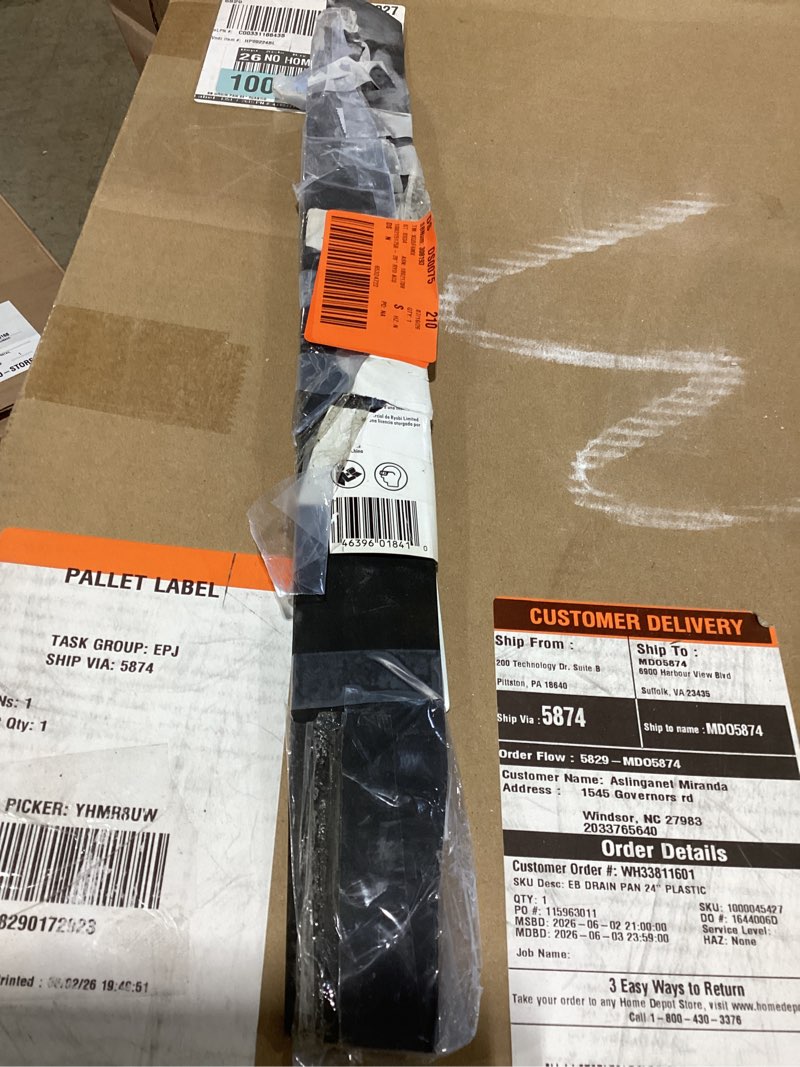 Condition photo showing As Is for 20 in. replacement blade for 40-volt 20 in. brushless lawn mower