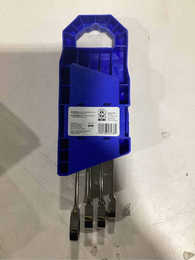 Kobalt 4 -Piece Set Standard (SAE) Ratchet Wrench
