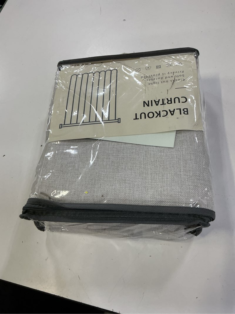 Condition photo showing Good Condition for inovaday total blackout curtains for bedroom, black out curtains 84 inch long, clip rings linen blackout drapes, thermal insulated room darkening for living room, 2 panels - beige,w50xl84 beige 50"w x 84"l (pack of 2)