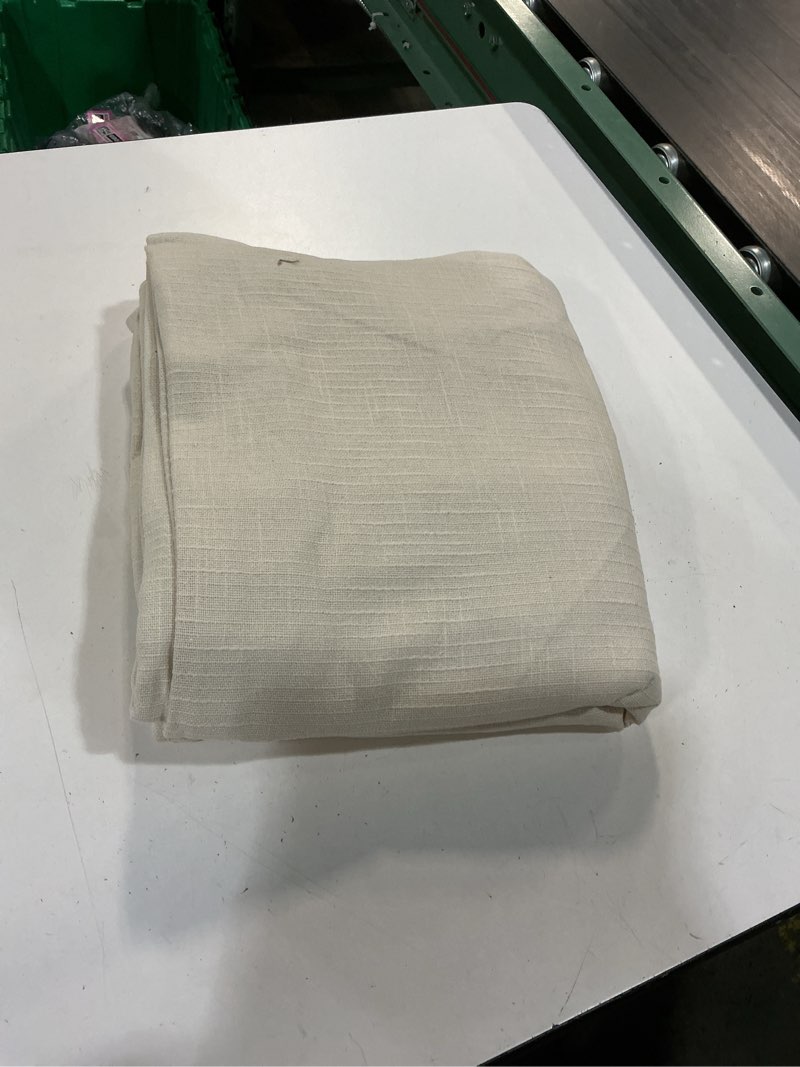 Condition photo showing Good Condition for cotton slub room darkening curtain, 48x84, natural