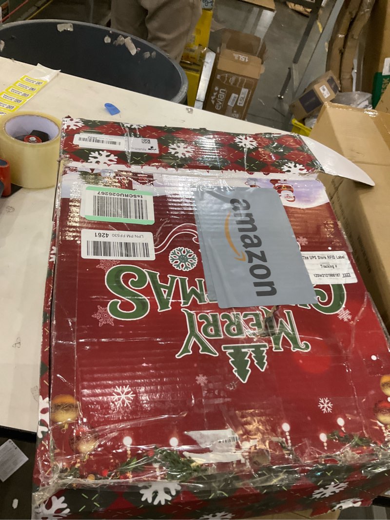 Condition photo showing Good Condition for Artgar 9 Ft Christmas Cedar Garland - Realistic Greenery Cypress Garlands - Real Touch Artificial Pine Garland Christmas Decorations for Outdoor Home Dining Table Mantel Stair Porch Winter Xmas Decor Green 9ft