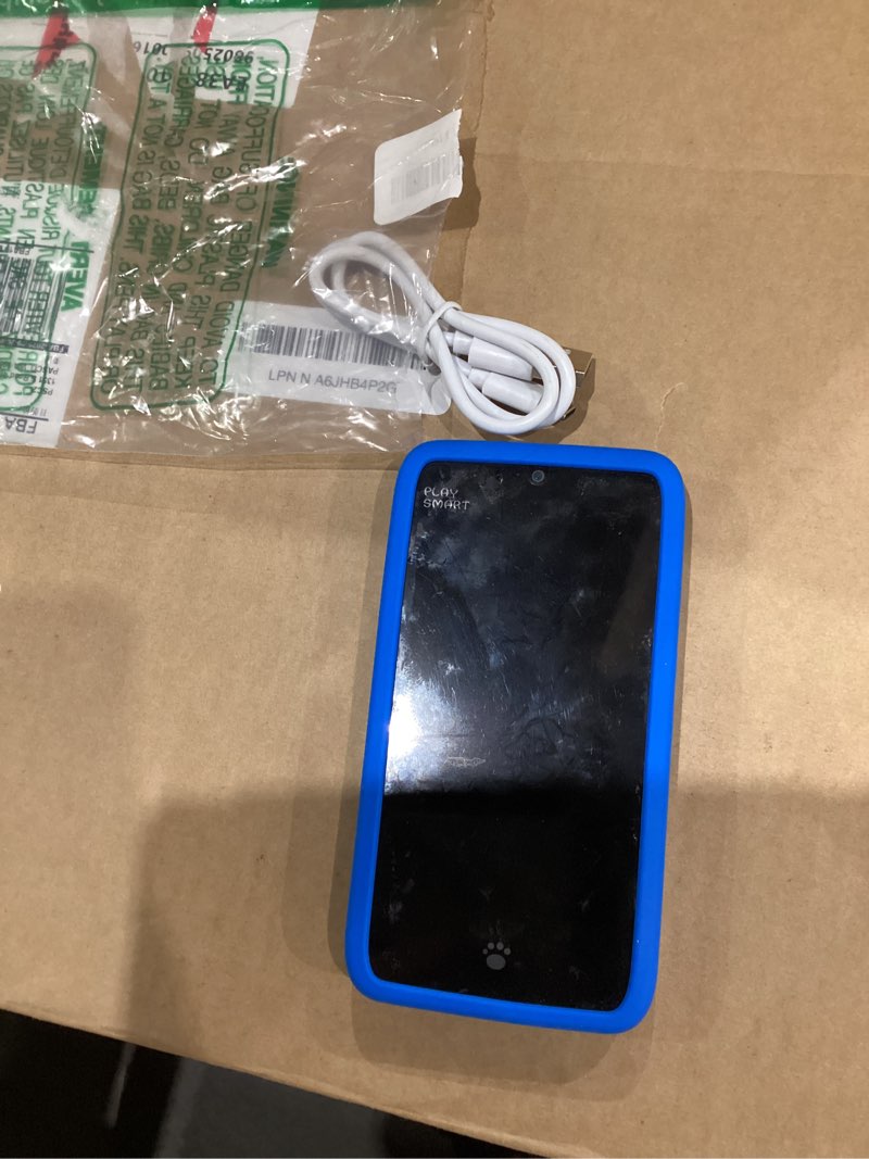 Condition photo showing As Is for MOMILLA Kids Toys Smart Phone, 3.97" Touchscreen, Christmas Birthday Gifts for Kids, 16GB Toddler Learning Cell Phone with Games, Boys Girls Toys for Age 3 4 5 6 7 8 9 Year Old (Front Camera Only) Blue