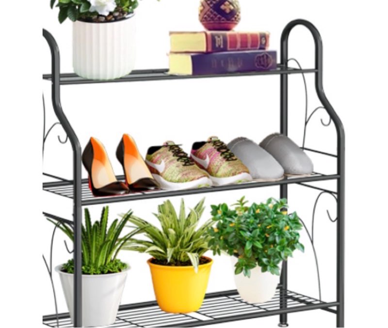 MULTIPURPOSE It is not only a plant stand, but also a storage, a shoe rack. Plants Books Shoes Bags Decoration Tools