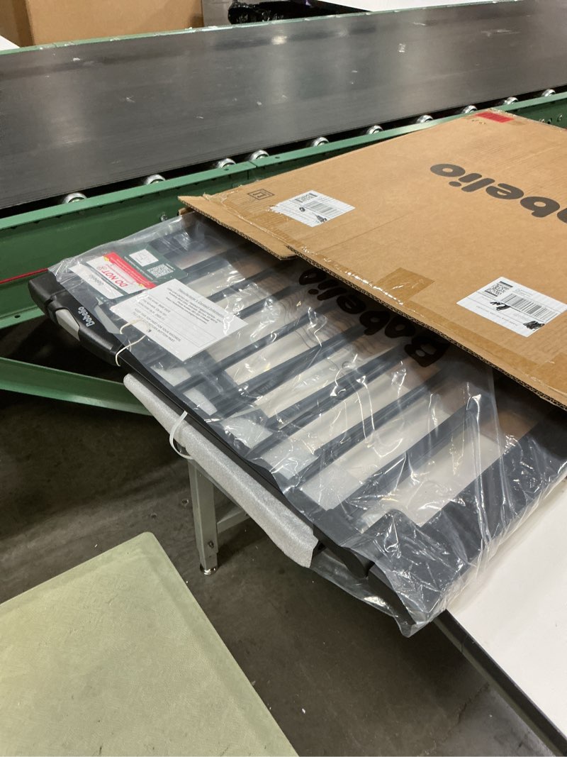 Condition photo showing Good Condition for Babelio Upgraded Baby Gate with Cat Door, 29-43" Auto Close Durable Dog Gate for Stairs, Doorways and House, Easy Walk Thru Safety Gate with Pet Door Includes 4 Wall Cups, Black Black 29-43" Wide, 30" Tall