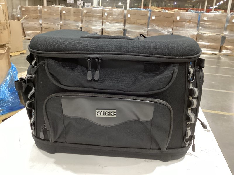 Condition photo showing Good Condition for hutexico motorcycle dog carrier, portable pet carrier pet travel bag cat carrier bag for harley street glide road king touring trike can am with luggage rack passenger seat load capacity 20lb (black)