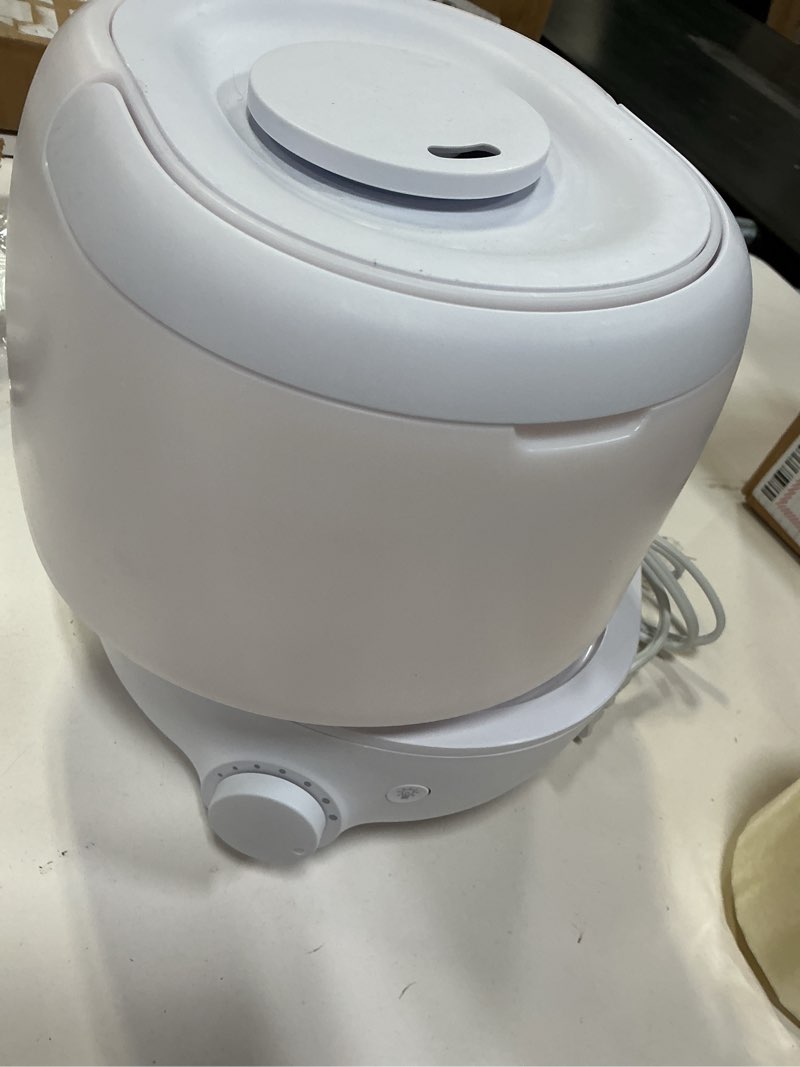 Condition photo showing As Is for Frida Baby 3-in-1 XL Top Fill Humidifier for Bedroom, Cold & Flu Relief, 6L Tank Cool Mist Humidifier + Diffuser for Large Rooms, Mold Resistant, Nightlight, Auto-Off, Quiet, Essential Oil Diffuser