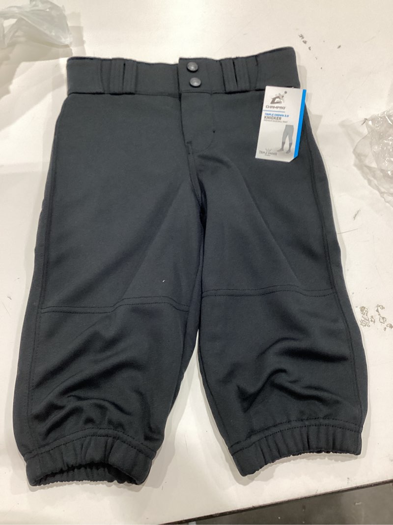 Condition photo showing Good Condition for champro boys' triple crown 2.0 baseball knickers small black