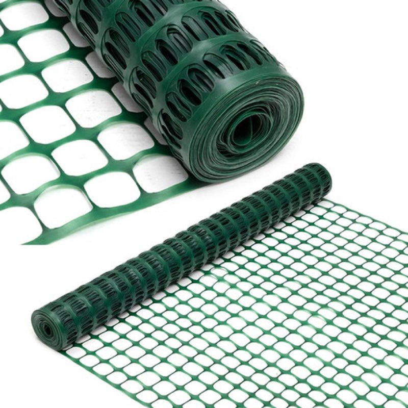 DOEWORKS Safety Fence, 4 x 100 FT Green Plastic Mesh Fence Roll Barrier Netti...