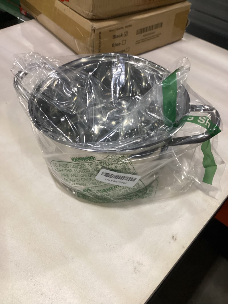 Condition photo showing Good Condition for Kirecoo Stainless Steel Stock Pot - 5 Quart Heavy Duty Induction Cooking Pot with Visible Lid for Pasta, Soup, Spaghetti, Nonstick Thick Bottom Big Stockpot, Deep Cookware for Canning, Boiling, Simmer 5 QT
