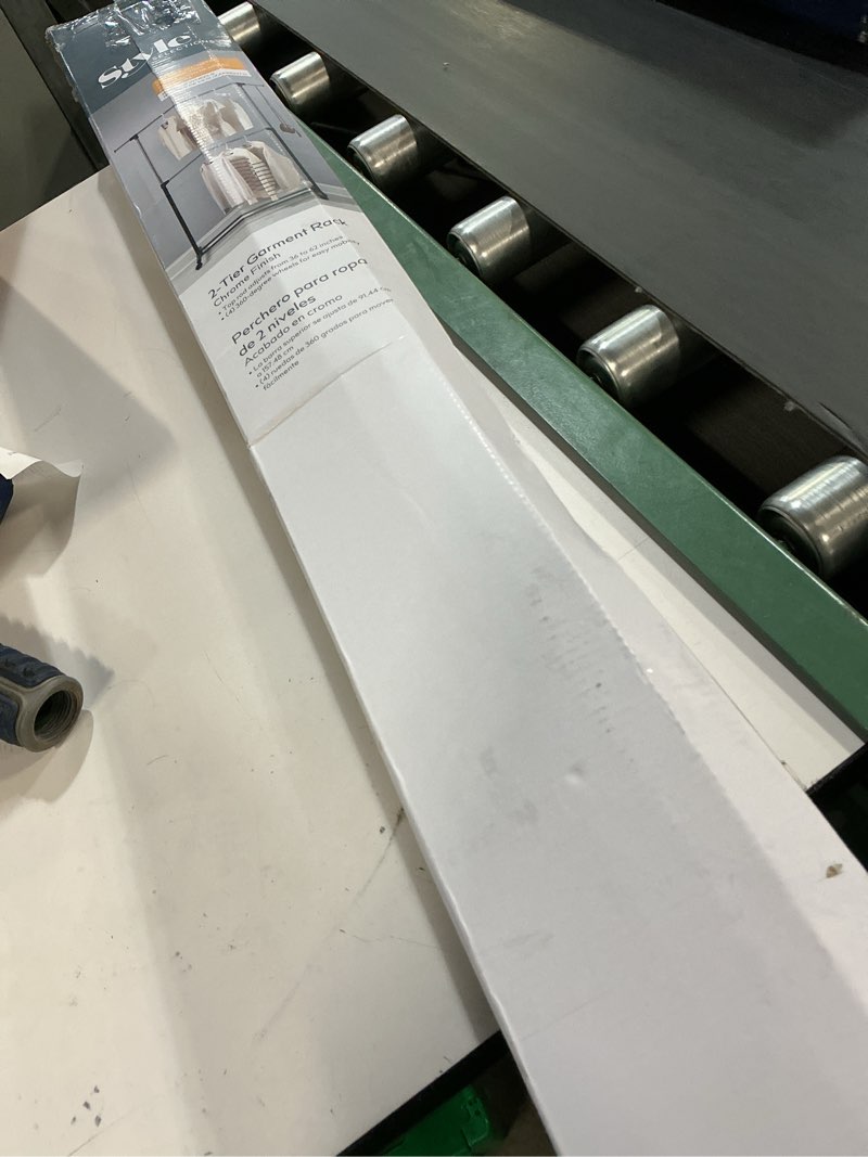 Condition photo showing As Is for Steel Clothing Rack