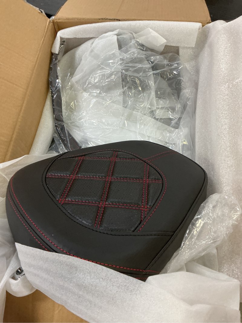 Condition photo showing Good Condition for rewmtermoto motorcycle seat passenger rider two-up pillion fit for harley touring street glide road 