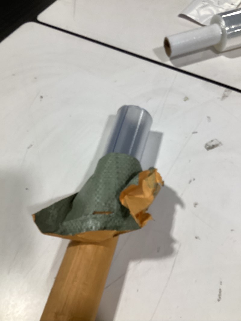 Condition photo showing As Is for Clear PVC Mat 3x3ft, 2mm Thick Soft Vinyl Mat for Countertop, Table or Hard Floor, Scratch-Resistant, Waterproof, Easy to Clean, High-Resilience?36x36 inch Transparent (Upgraded ) 3'×3'?36x36 inch)