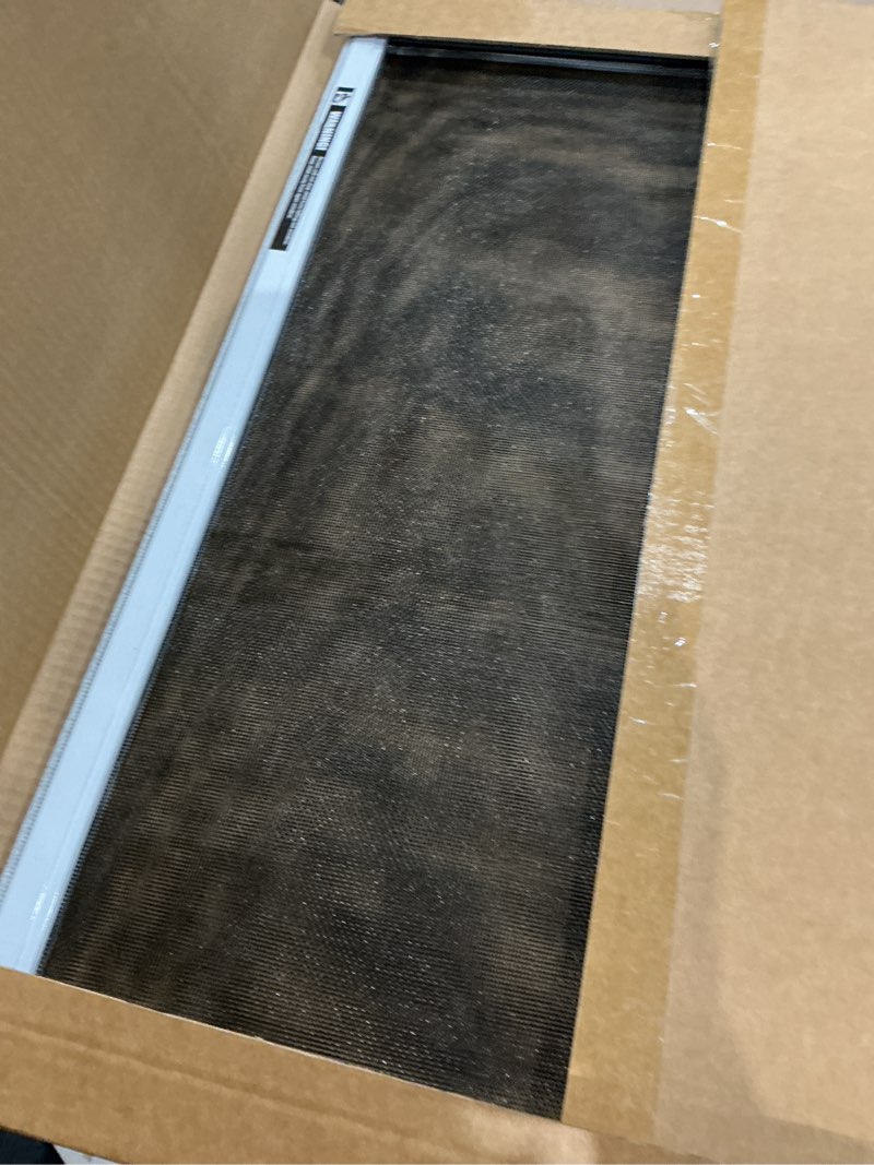 Condition photo showing Good Condition for expandable window screen?1 pack adjustable window screen replacement (18" h x 25" - 49" w) - large replacement window screens with frame expandable, aluminum horizontal sliding window screens