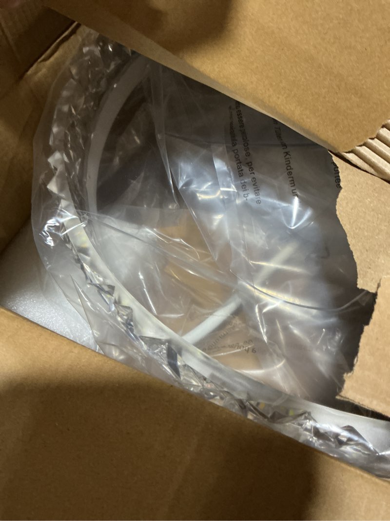 Condition photo showing Good Condition for Ceiling Fans with Lights, Flush Mount Ceiling Fan with Lights and Remote, 6 Wind Speeds Low Profile Smart Ceiling Fan for Bedroom, Kids Room, Kitchen and Small Room 20" Pearl White 20 inch