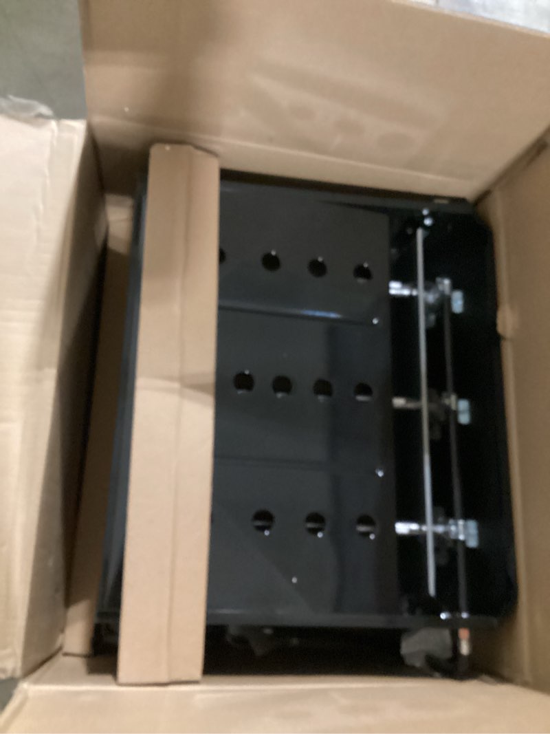 Condition photo showing As Is for 3 burner liquid propane gas grill in black