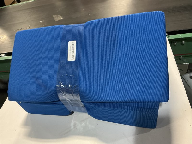 Condition photo showing Good Condition for Fanwer Positioning Wedge Pillow for Side Sleeping (3 in 1), 40 Degree Triangle Bed Wedges & Body Positioners for Back Pain, Preventing Bedsores, After Surgery, Knees Elevated, Pregnancy Blue