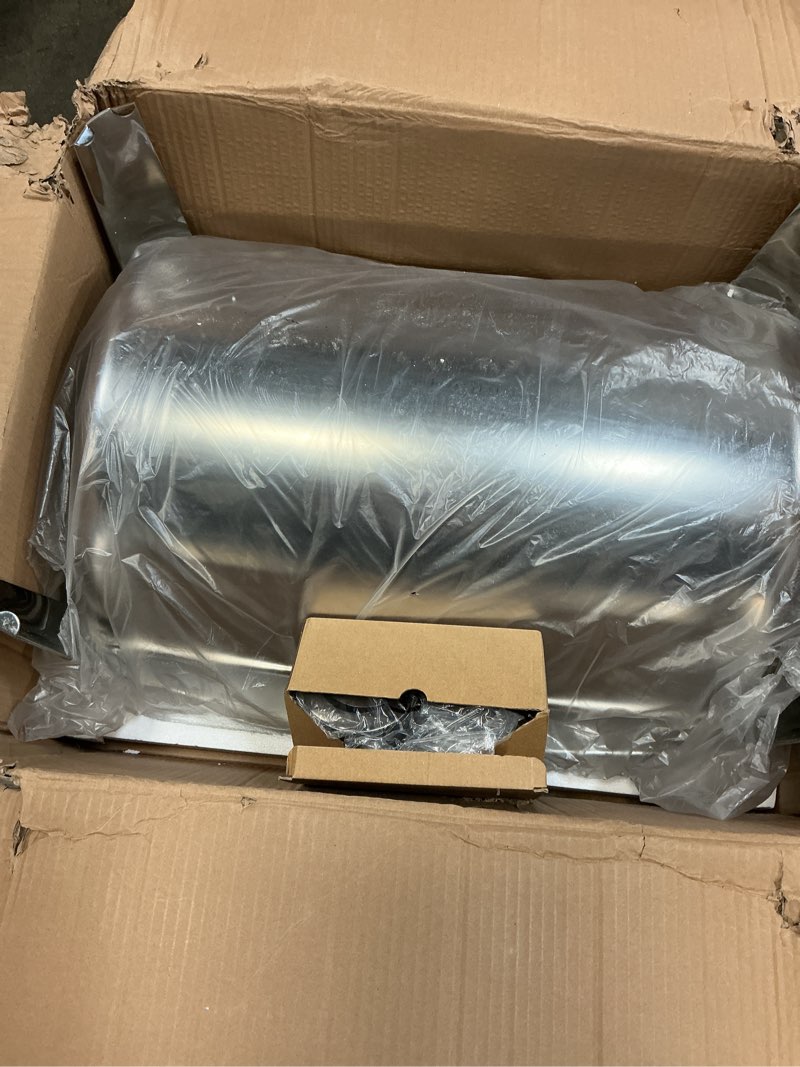 Condition photo showing Good Condition for garveehome 9 qt roll top chafing dish buffet set, food-grade stainless steel commercial chafer for catering, parties, and weddings, [1 full sized pan+2 half sized pans] included 1 full sized pan + 2 half sized pans 9qt-silver rectangular