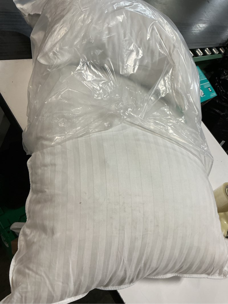 Condition photo showing As Is for beckham hotel collection shredded memory foam pillow 2-pack queen | adjustable fill cooling bed pillows for side, back & stomach sleepers queen (customizable foam)